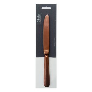 Table/ Dinner Knife Baguette PVD Copper - Sola Switzerland