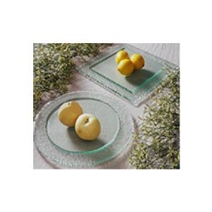 Circular Rim Plate Texture Clear D.250 mm - Blue Pumpkin