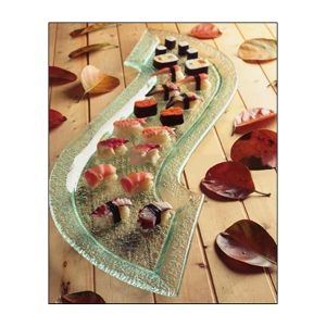 S Shape Platter Clear 1000x310 mm - Blue Pumpkin