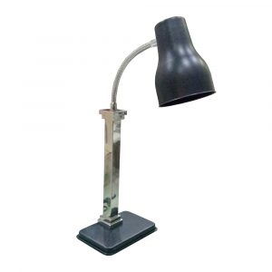 Heating Lamp w/ Black Lamp Cover & Base, Single - Maestro