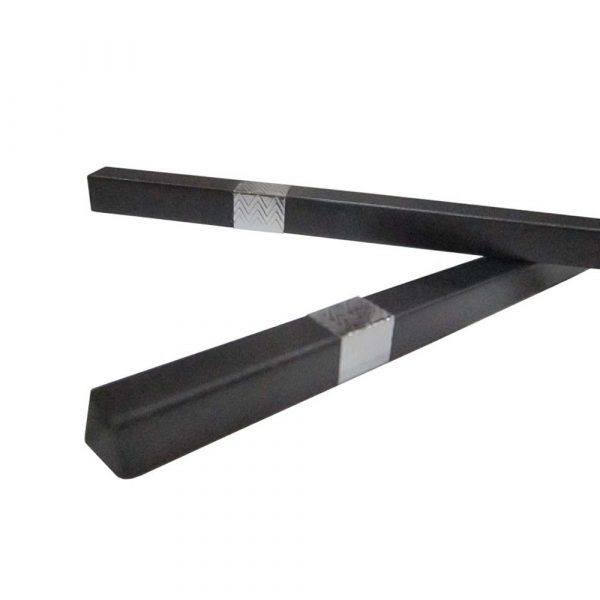Chopstick Silvering Sleeve Black 27 cm