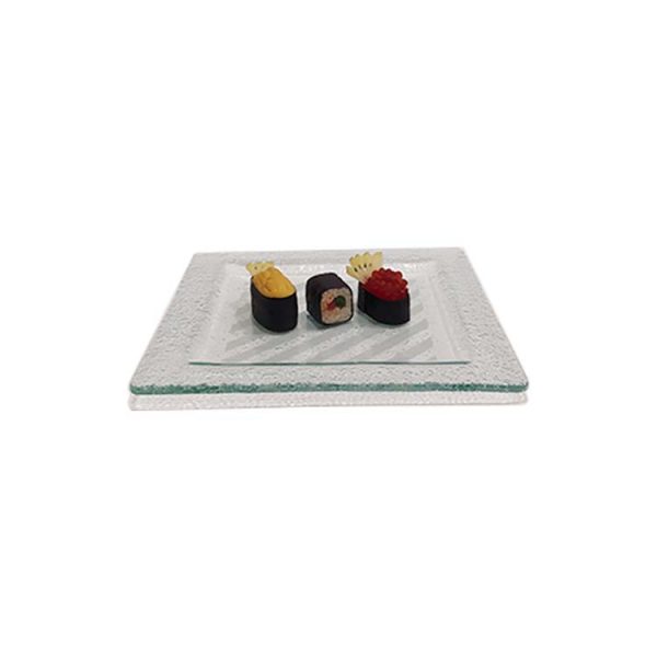 Square Textured w/ Sanblasting Stripe 250x250x6 mm - Blue Pumpkin
