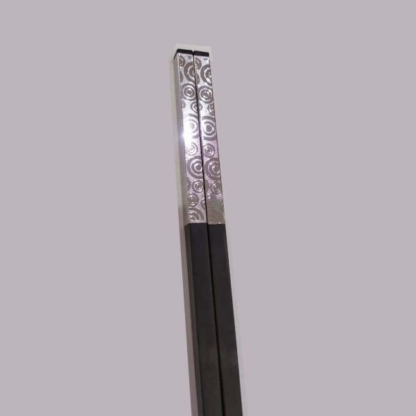 Chopstick Silvering Sleeve Black 27 cm (60) - Image 3