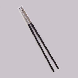 Chopstick Silvering Sleeve Black 27 cm (60)