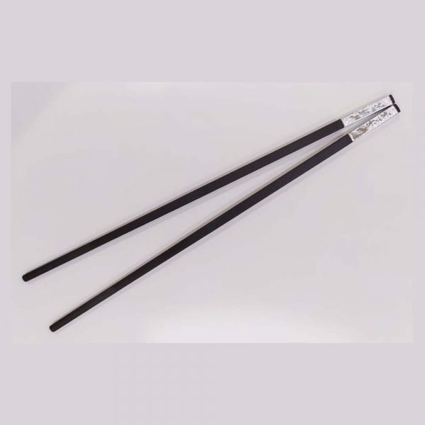 Chopstick Silvering Sleeve Black 27 cm (35)