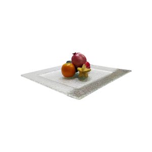 Square Dish Texture Clear 450x450 mm - Blue Pumpkin